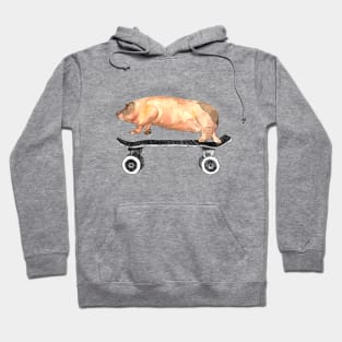 Tony Pig Loves to Skate! Hoodie